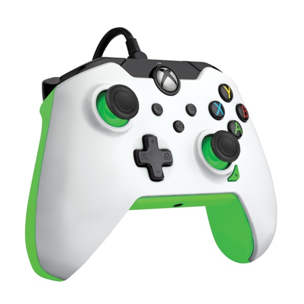 PDP Xbox Series X|S/Xbox One/PC 3,5 mm audio vezetékes neon fehér kontroller PDP Xbox Series X|S/Xbox One/PC 3,5 mm audio vezetékes neon fehér kontroller