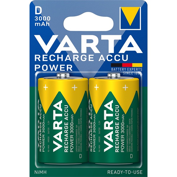 Varta 56720101402 Ready2Use D (HR20) 3000mAh góliát akku 2db/bliszter Varta 56720101402 Ready2Use D (HR20) 3000mAh góliát akku 2db/bliszter