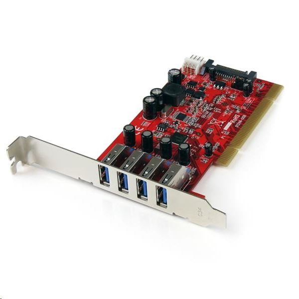 StarTech.com 4x USB 3.0 bővítő kártya PCI (PCIUSB3S4) StarTech.com 4x USB 3.0 bővítő kártya PCI (PCIUSB3S4)
