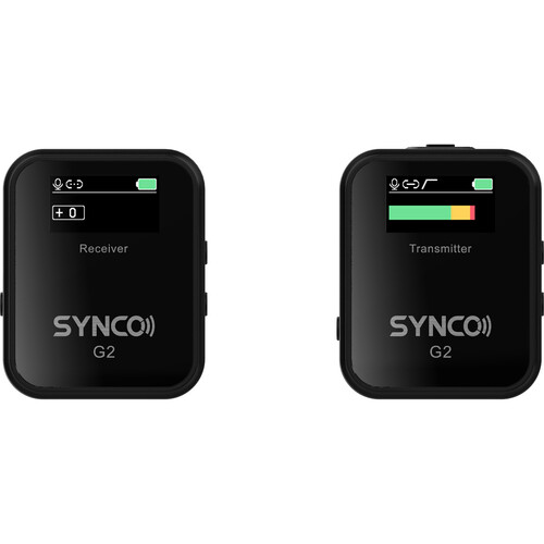 Synco WAir-G2 (A1) ultrakompakt vezetéknélküli csiptetős mikrofon rendszer  TFT kijelzővel (2.4 GHz)