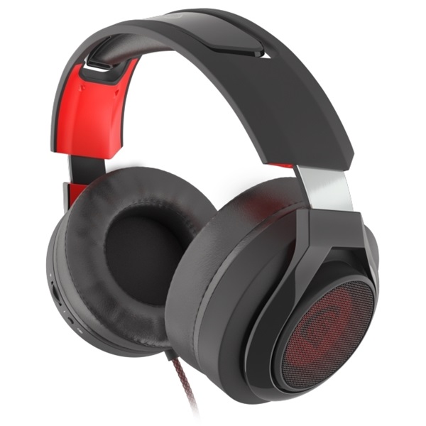 natec Genesis Radon 610 Gamer mikrofonos fejhallgató, 7.1, fekete-piros (NSG-1454)