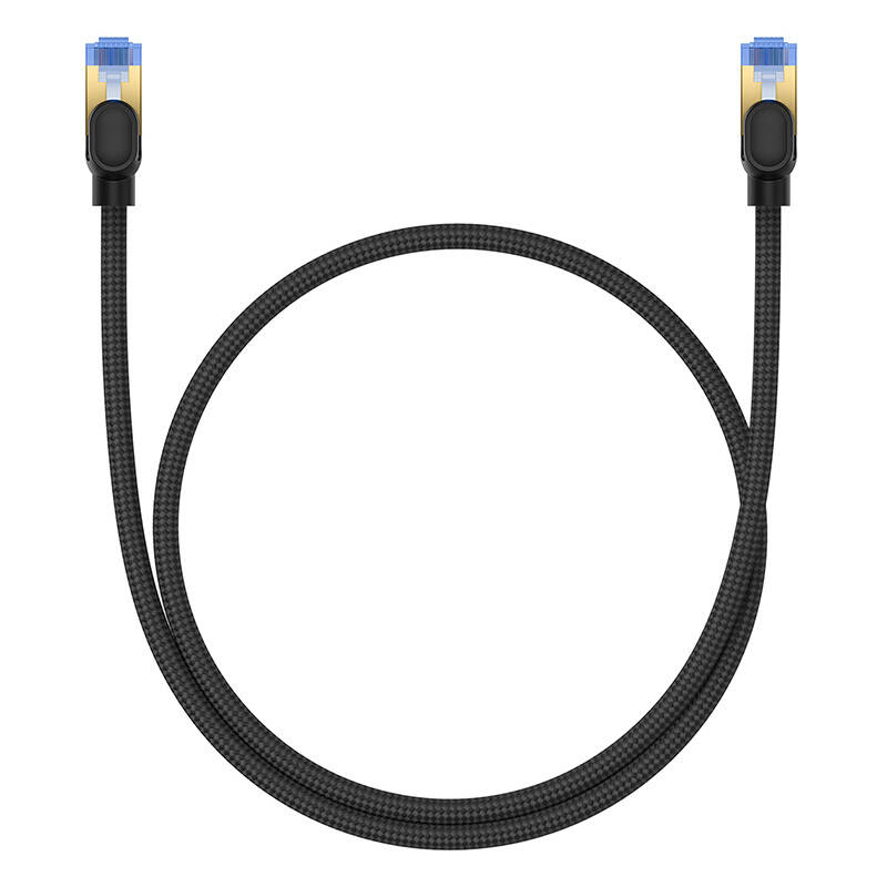 Braided network cable cat.7 Baseus Ethernet RJ45, 10Gbps, 0,5m (black)