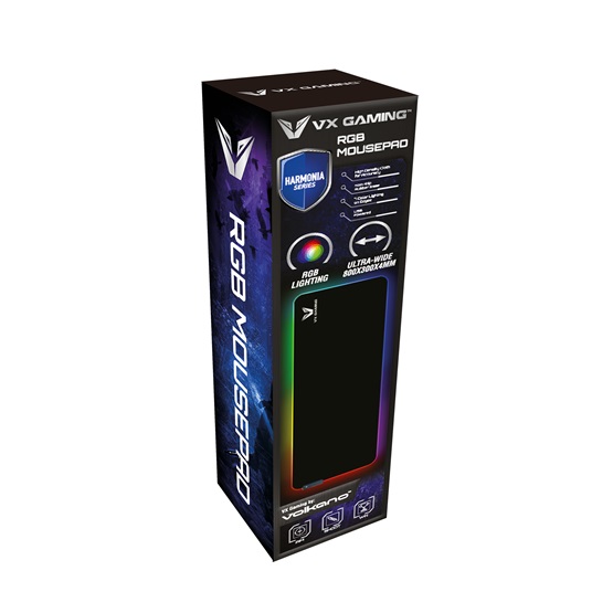 VX Gaming Harmonia Extra széles RGB Egérpad 800x300x4mm VX Gaming Harmonia Extra széles RGB Egérpad 800x300x4mm
