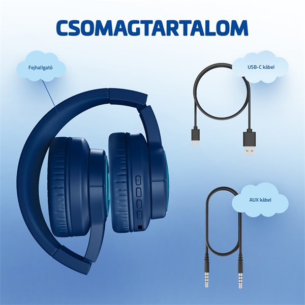 Lamax GlowKid1 Bluetooth Headset Kék