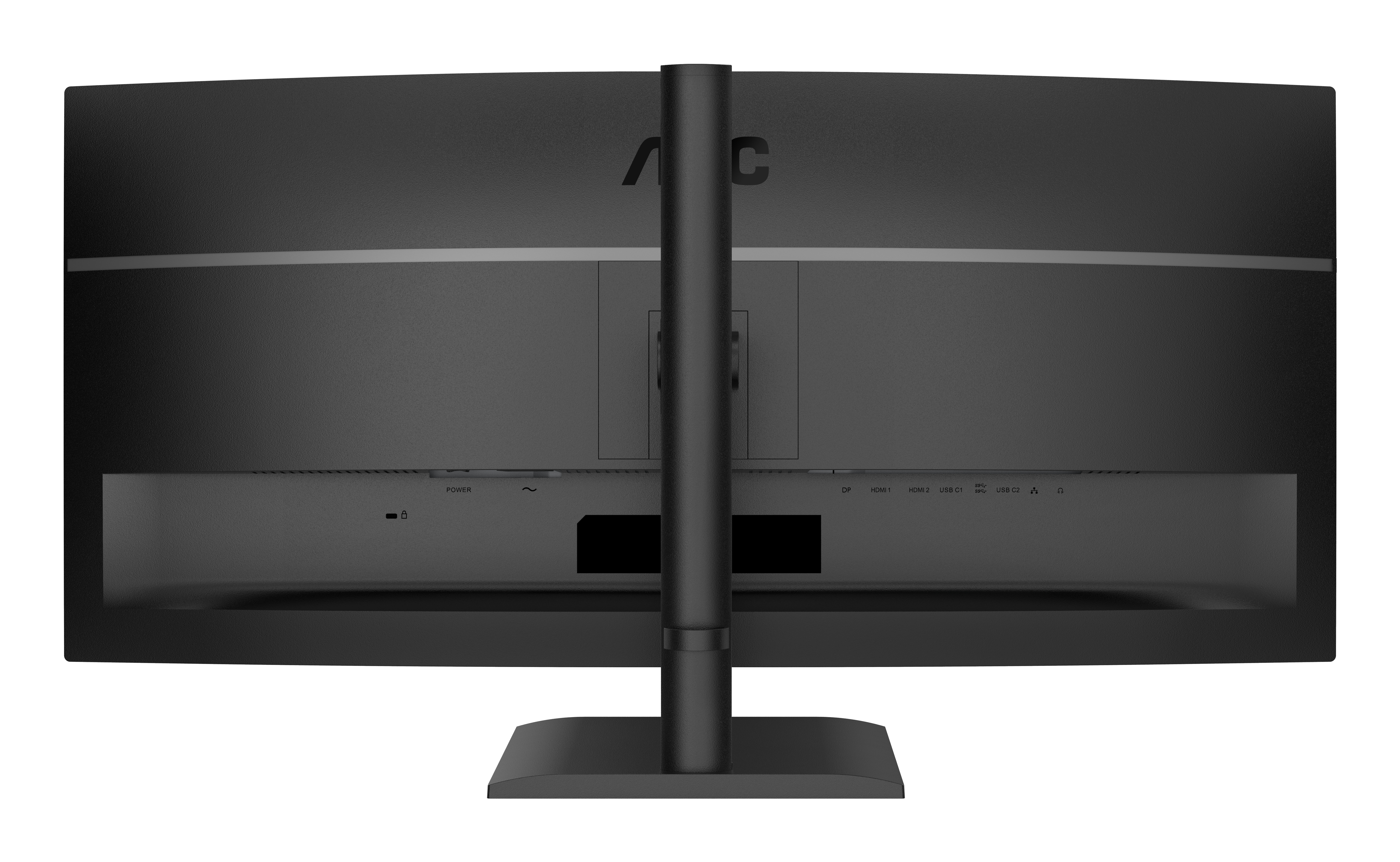 AOC 34" CU34E4CV Monitor - 3440x1440, UWQHD, LED, VA, 120Hz, 4ms, Ívelt, Hangszóró, LAN, FreeSync, Fekete