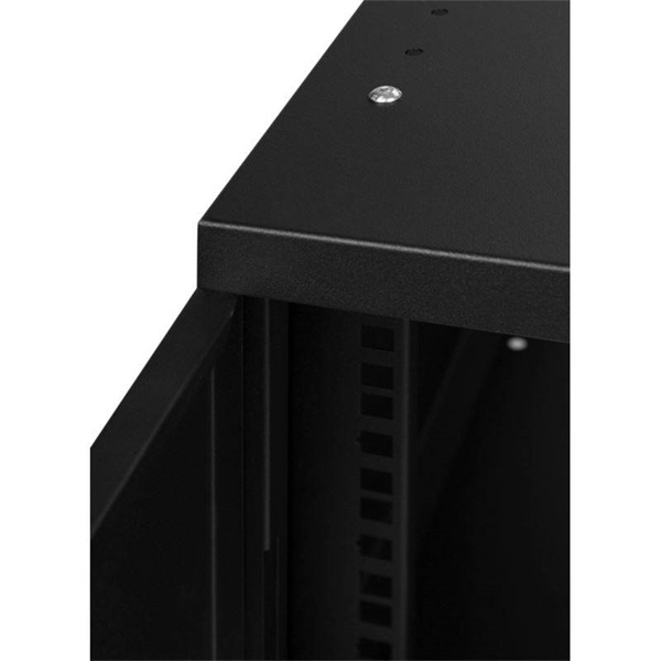 Stalflex 6U fali rack szekrény 19" 450mm fekete (RC19-6U-450MB)