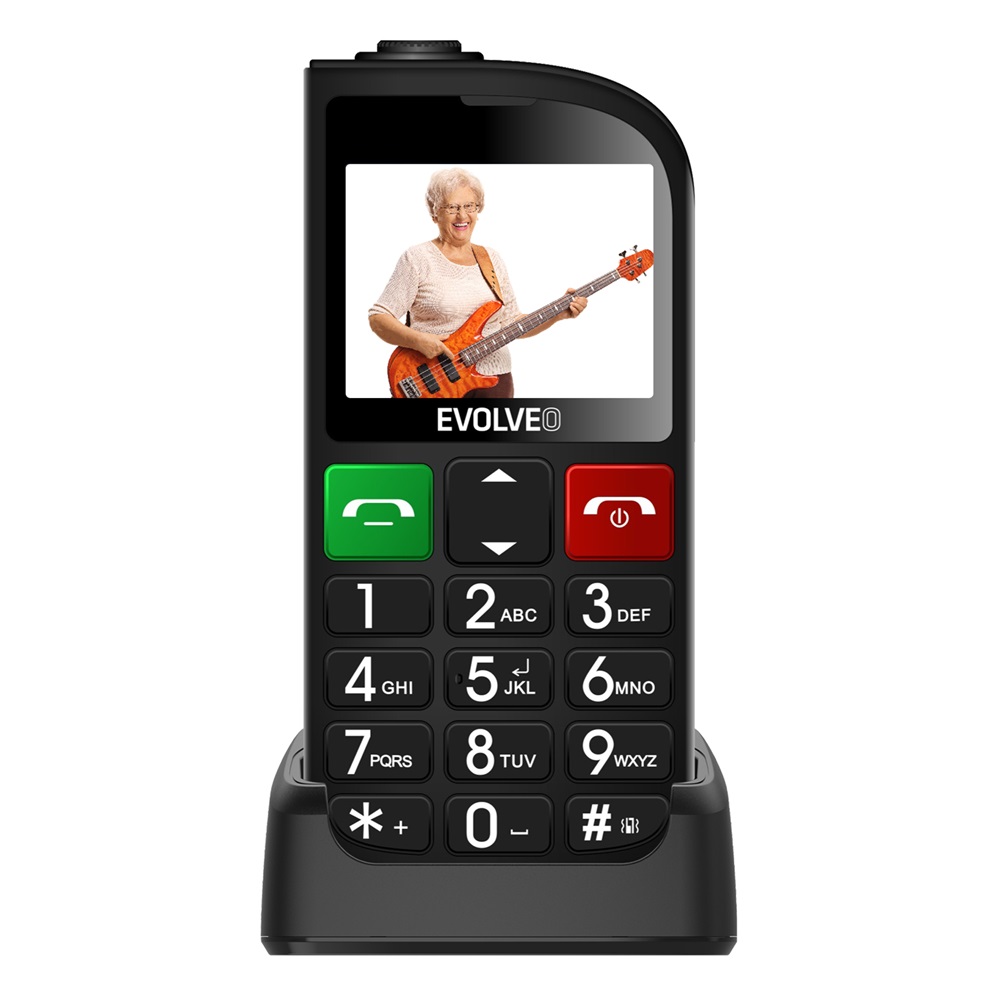 EVOLVEO EasyPhone FL (EP801) Fekete