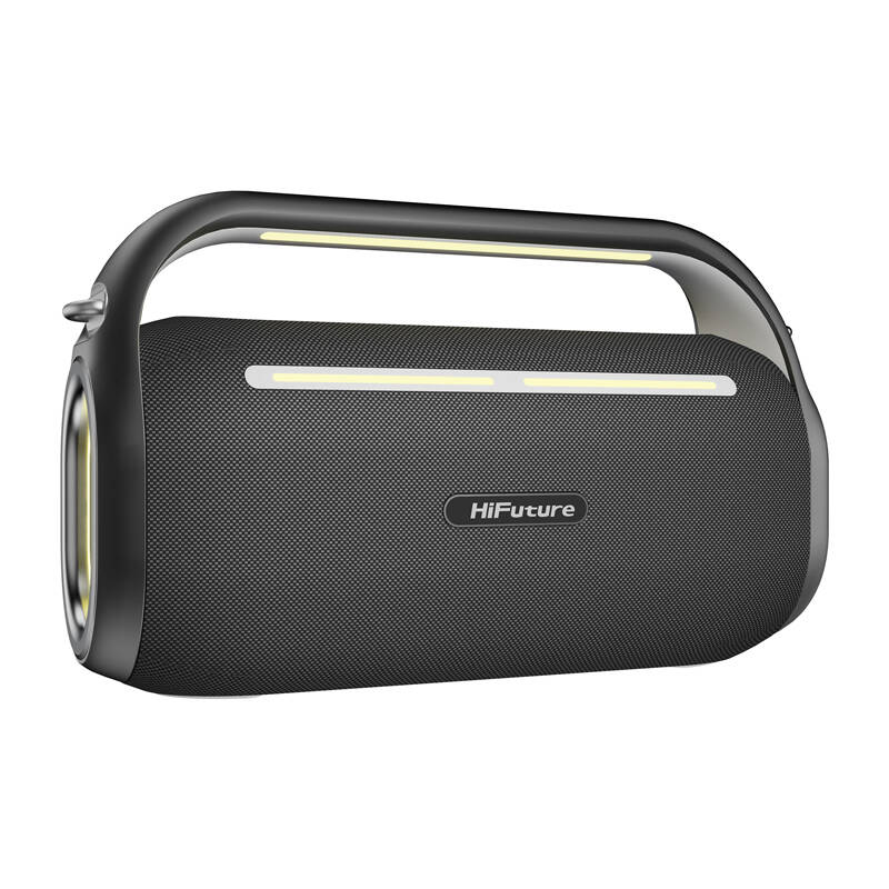 HiFuture Music Box 100 Bluetooth Hordozható hangszóró + 2 mikrofon Fekete
