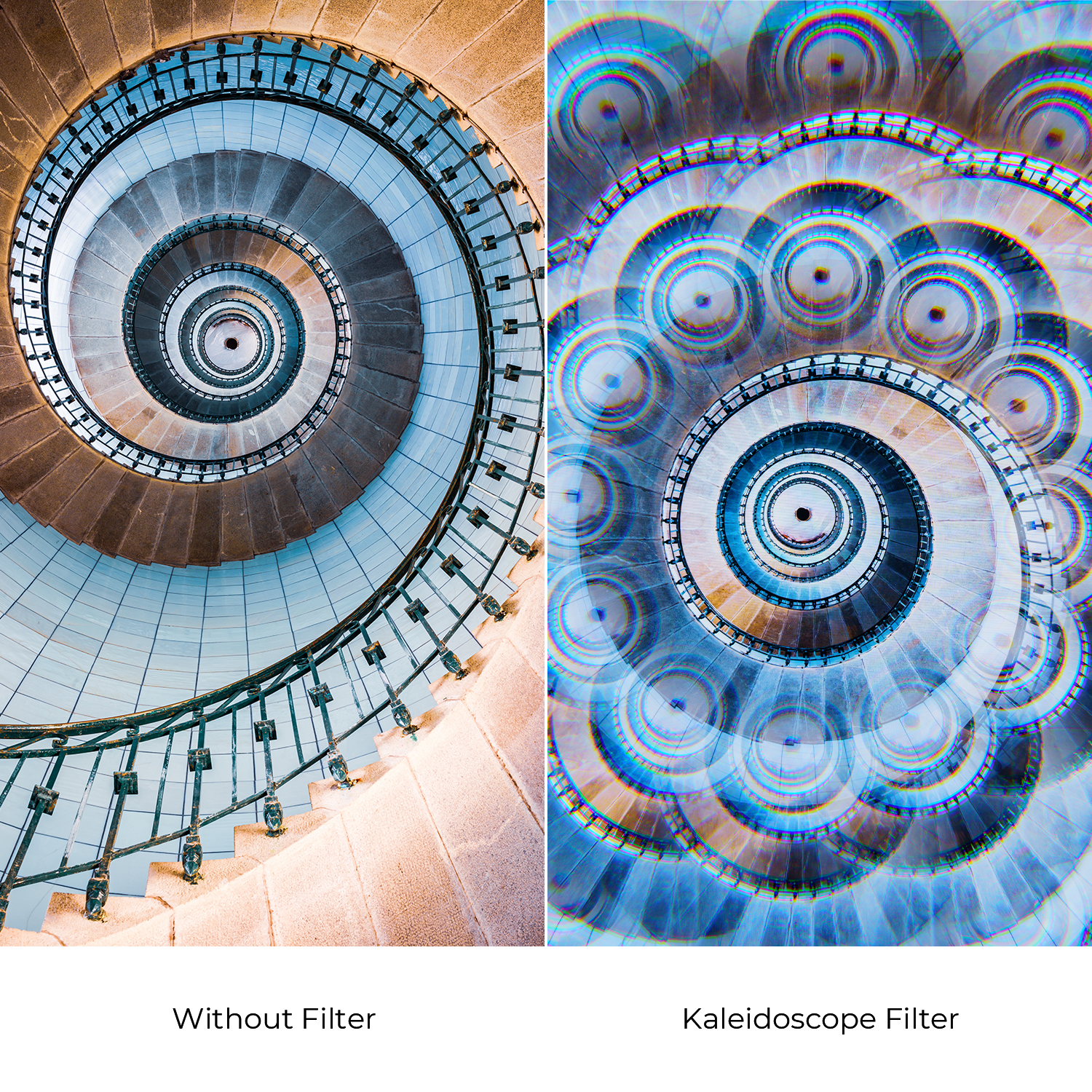 K&F Concept Nano-B Series kaleidoszkóp, effekt szűrő, 58mm