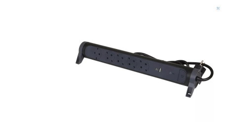 Legrand Elosztósor Premium 5x2P+F túlfesz USB-A + USB-C 1,5 m vezetékkel Fekete