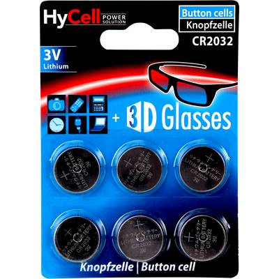 Gombelem CR 2032 Lítium HyCell CR2032 200 mAh 3 V 6 db