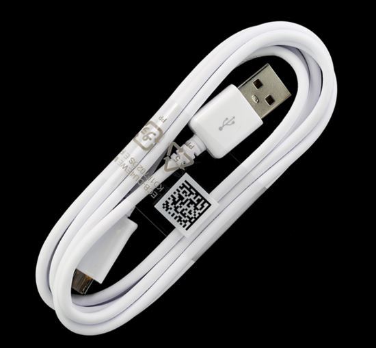 Samsung ECB-DU4EWE microUSB adatkábel, 1,5m , fehér ECO csomagolás