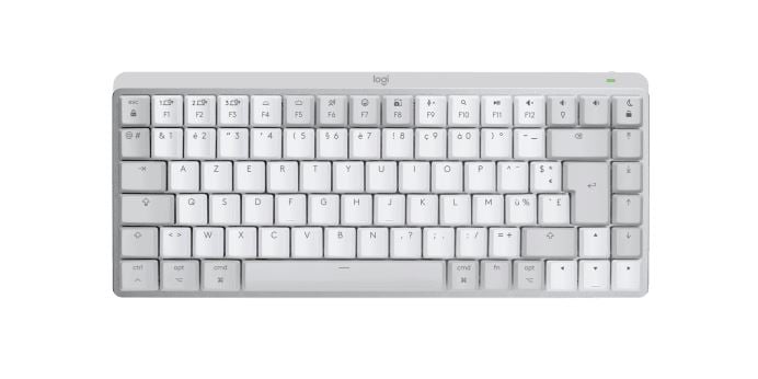 Logitech Machez készült MX Mechanical Mini Amerikai nemzetközi (Qwerty) Tactile Quiet billentyűzet halványszürke (920-010799)