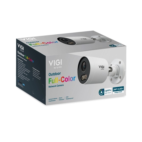 TP-Link InSight S325  FullColor 2MP  4mm IP67  H265+  LED+IR30m 12VDC/PoE  SD  IP csőkamera