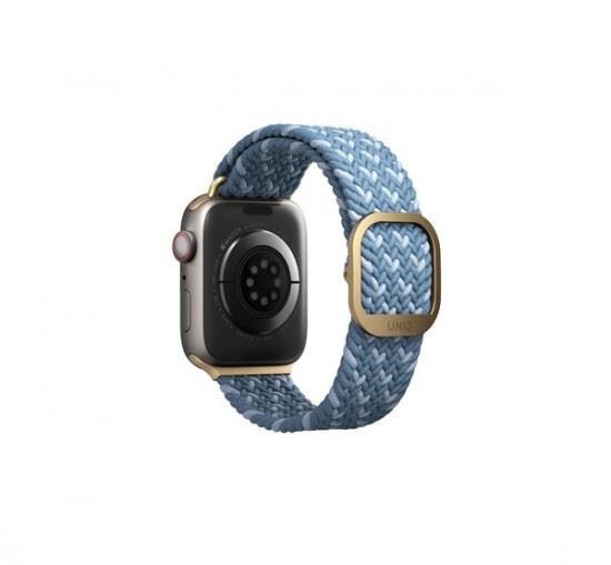 Uniq Aspen Designer Edition fonott szíj Apple Watch 38/40/41mm, kék (UNIQ-41MM-ASPDECBLU)