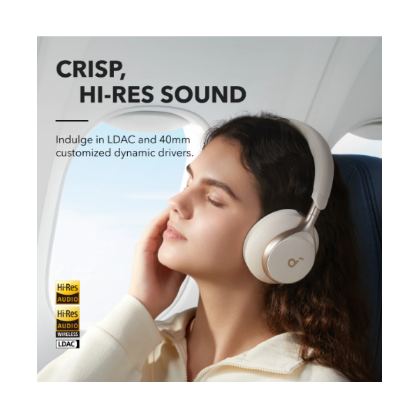 ANKER A3035G21 Vezeték Nélküli Fejhallgató Soundcore Space One latte cream  
