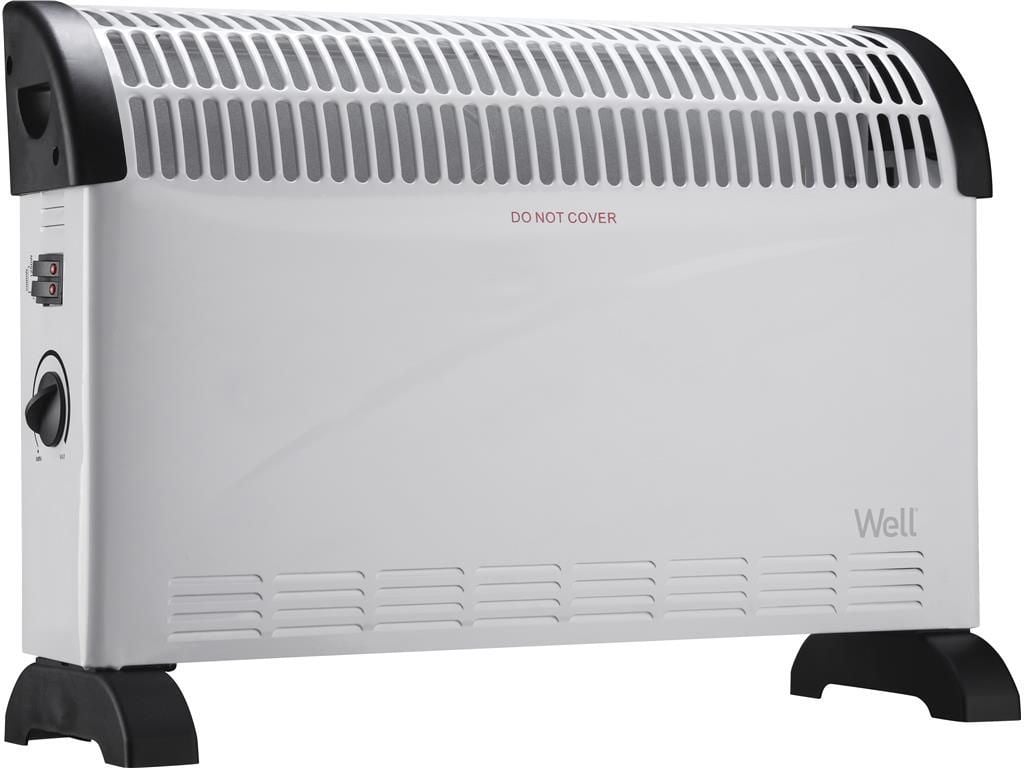 Well HTR-CNV02-2000-WL szabadon álló meleg levegős konvektor fehér