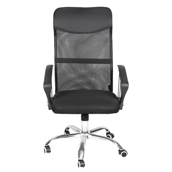 IRISOffice AURORA BLACK fekete, szövet-hálós, magas háttámlás irodai forgószék