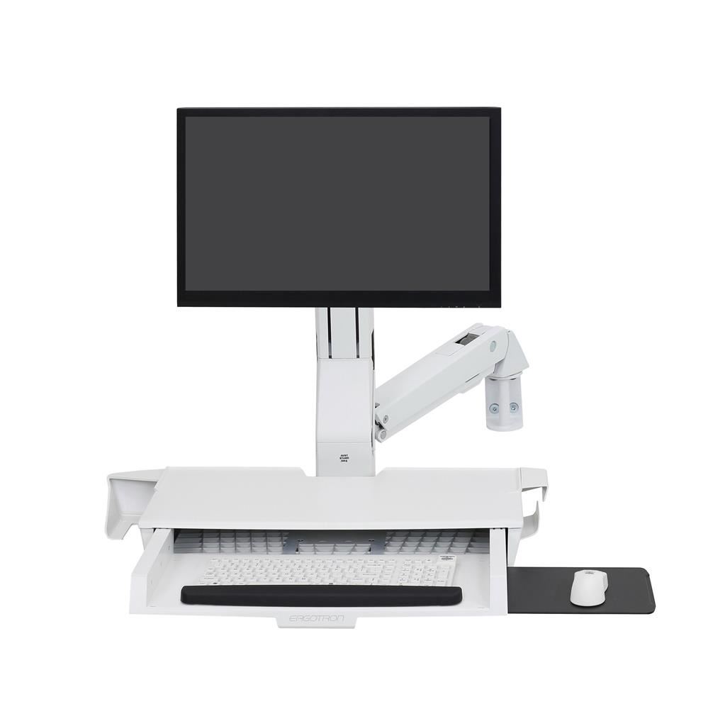 Ergotron   45-260-216 StyleView Sit-Stand LCD falitartó billentyűzet polccal 24" fehér