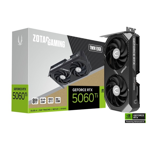 ZOTAC GAMING GeForce RTX 5060 Ti 8GB TWIN EDGE GDDR7 Videókártya