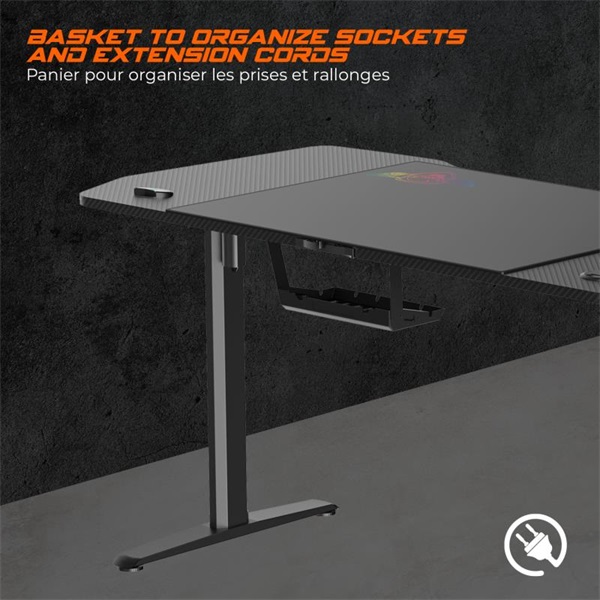 Spirit Of Gamer Headquarter 900 Gaming Desk Fekete
