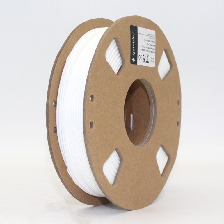 Gembird 3DP-PLA1.75GE-01-W Filament PLA  1,75mm 200g GEMMA printer spool Fehér