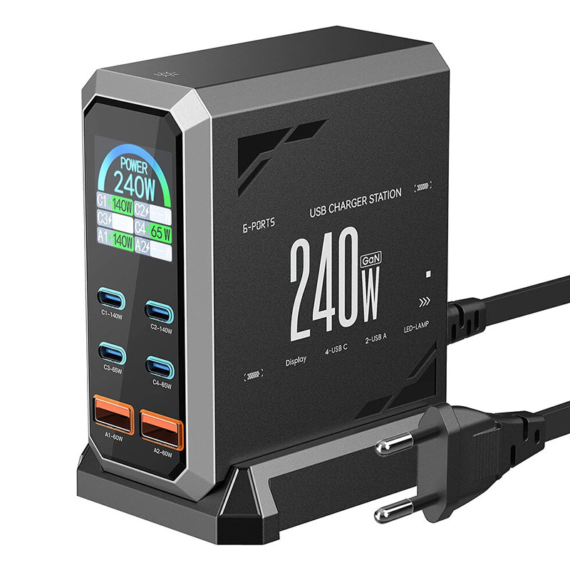 Blitzwolf BW-S31 2xUSB-A 4xUSB-C  PD 240W-os hálózati töltő