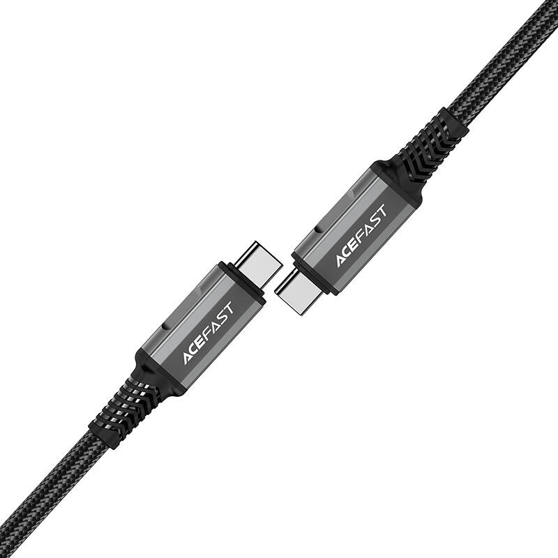Cable USB-C to USB-C Acefast C1-09, 48W,  1m (black-gray)
