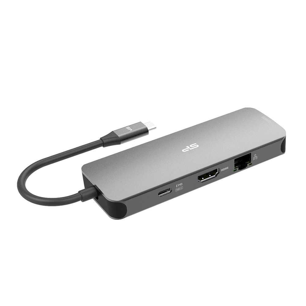Silicon Power USB SR30 Dual HDMI 4K / USB 3.2 / 1Gbit LAN / SD Card Dokkoló 