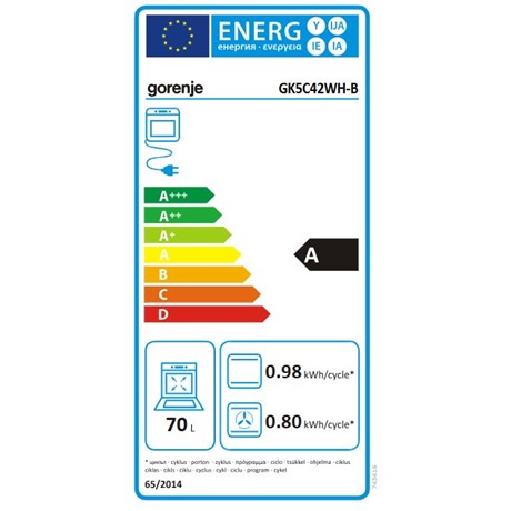 Gorenje GK5C42WH-B TŰZHELY KOMBINÁLT