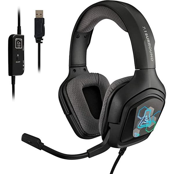The G-Lab KORP COBALT 7.1 gaming headset fekete