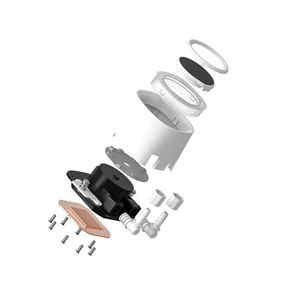 ID-Cooling CPU Water Cooler - FX360 LCD PE WHITE (34.3dB; max.150,78 m3/h; 3x12cm, fehér)