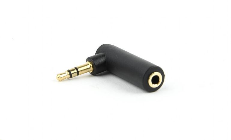 Gembird Cablexpert audio adapter Jack 3,5mm, 90° (A-3.5M-3.5FL) Gembird Cablexpert audio adapter Jack 3,5mm, 90° (A-3.5M-3.5FL)