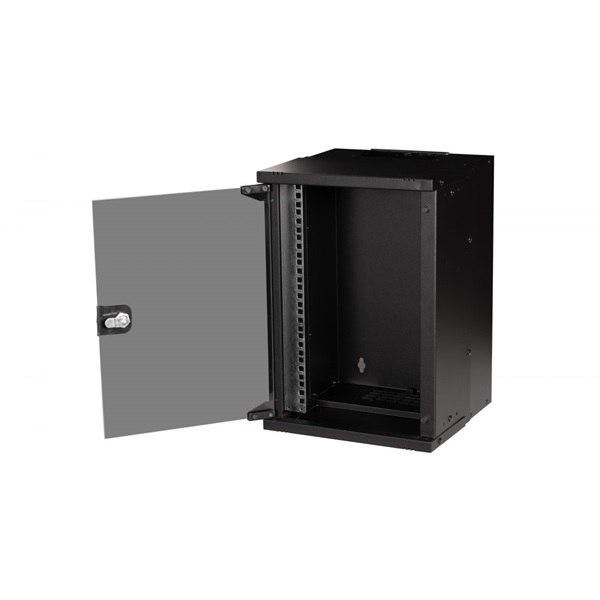 Equip Fali Rackszekrény EWM-09-3030-B  10" 9U 300x300mm  lapra szerelt Fekete 