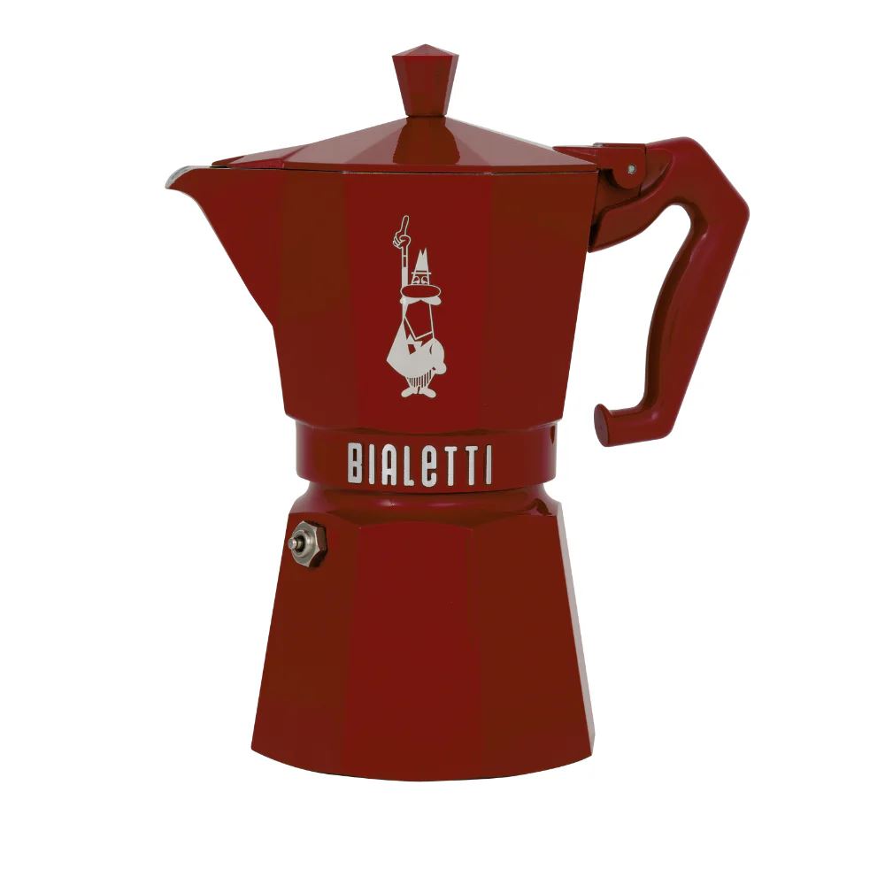 Bialetti Moka Exclusive 6 személyes kávéfőző piros  
