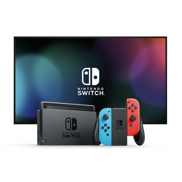 Nintendo Switch Video Game Console with Neon Joy-Con Red/Blue