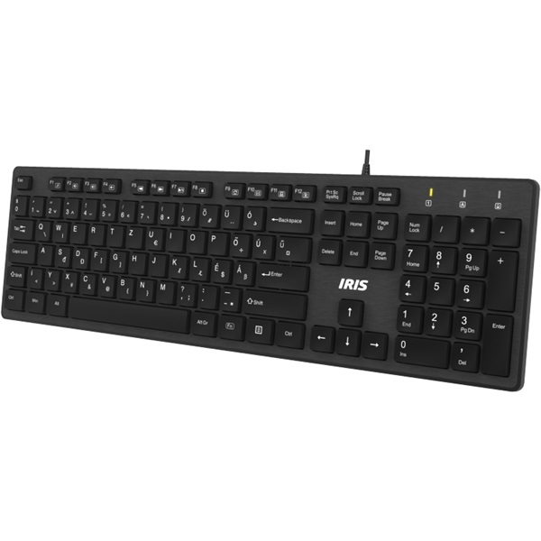 IRIS B-23 Slim billentyűzet fekete IRIS B-23 Slim billentyűzet fekete