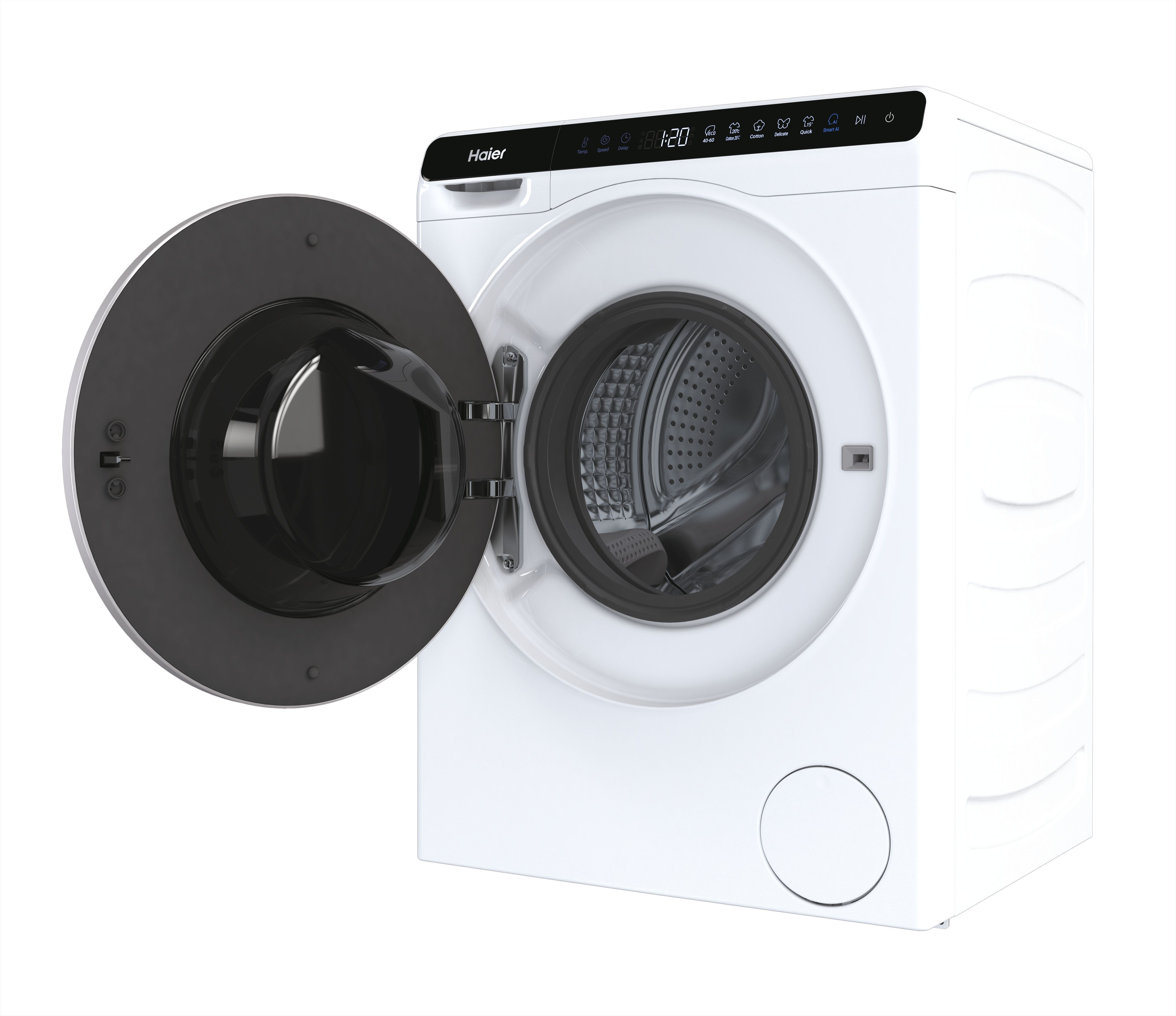 Haier HW50-BP12307-S Keskeny elöltöltős mosógép - 5kg, 1200 ford./perc, A Energiaosztály 