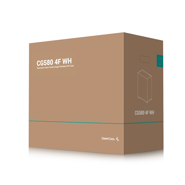 DeepCool CG580 4F WH ablakos 4x12cm A-RGB Számítógépház Fehér DeepCool CG580 4F WH ablakos 4x12cm A-RGB Számítógépház Fehér