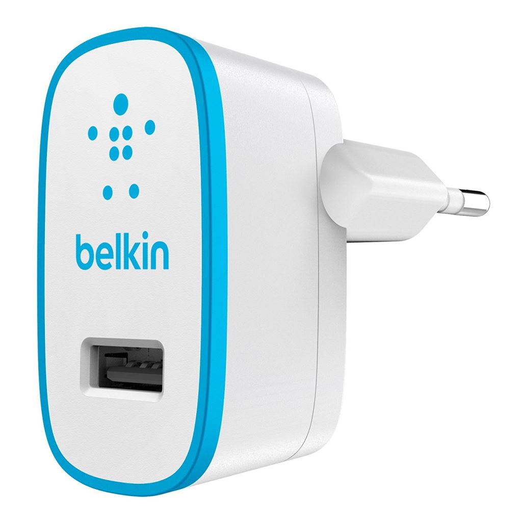 Belkin asztali töltő 2.1A fehér-kék (F8J052vfBLU) Belkin asztali töltő 2.1A fehér-kék (F8J052vfBLU)