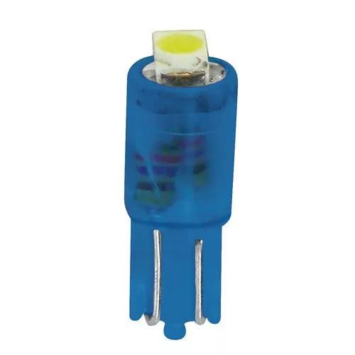 Lampa 12V T5 LED 1 SMD, kék színű, pár (0158466)