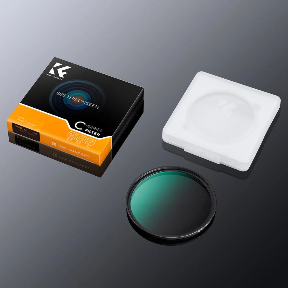 K&F Concept C Series Black Mist 1/8  ultravékony többrétegű bevonat  lágyító szűrő 82mm