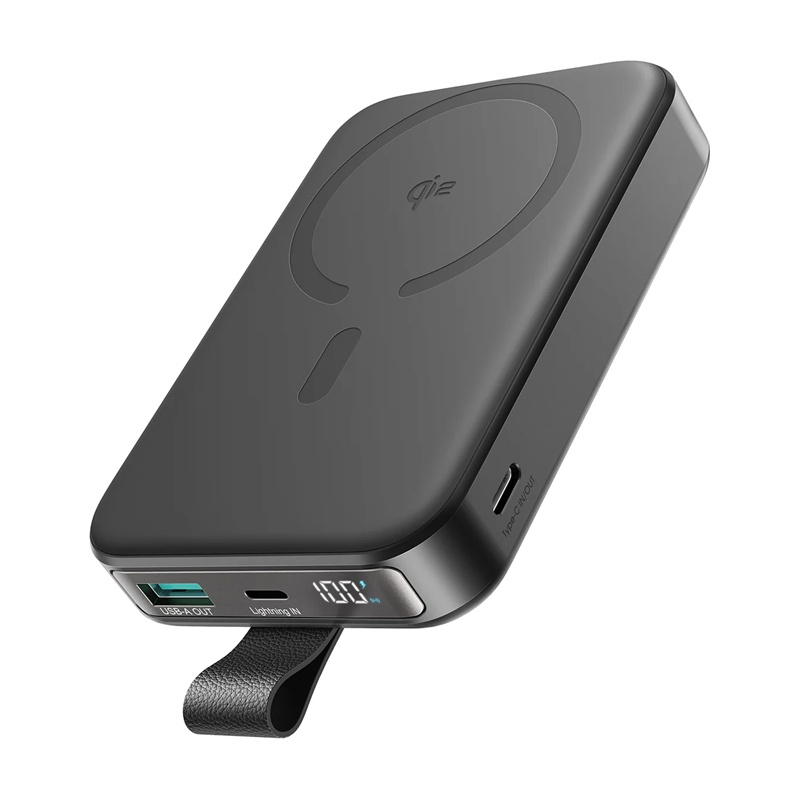 Joyroom mágneses vezeték nélküli power bank JR-PBM11 22.5W állvánnyal Fekete 
