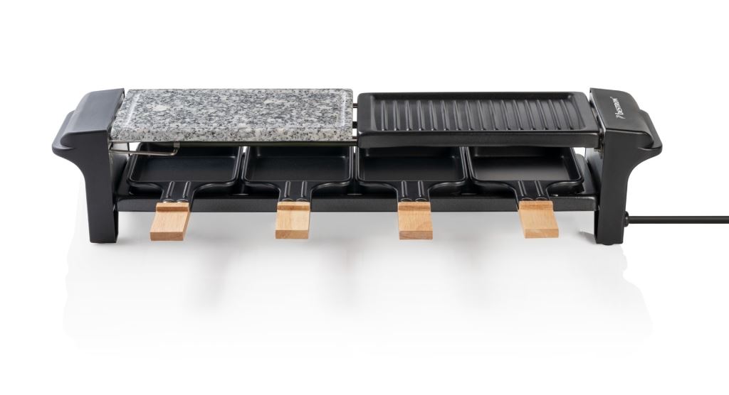 Bestron ARG200BW raclette sütő természetes kő és öntöttvas felülettel