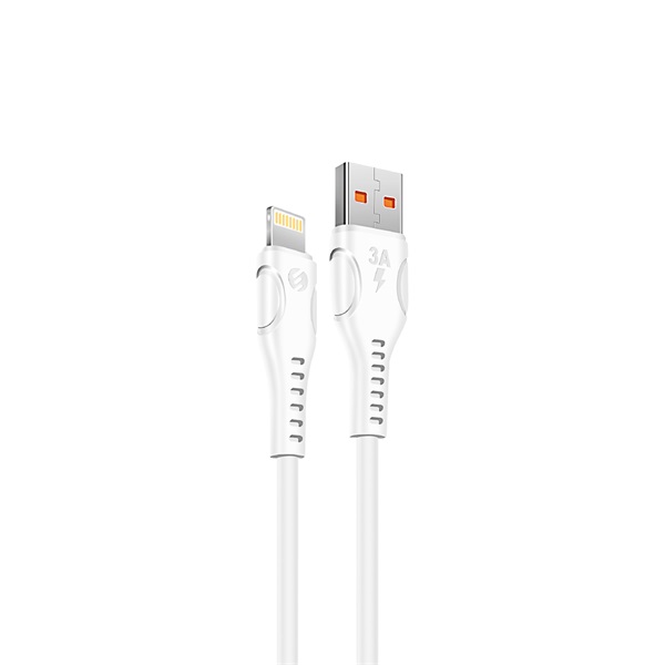 S-Link SL-X242 3A 12W Gyorstöltés Lightning 100cm adat+töltőkábel Fehér S-Link SL-X242 3A 12W Gyorstöltés Lightning 100cm adat+töltőkábel Fehér