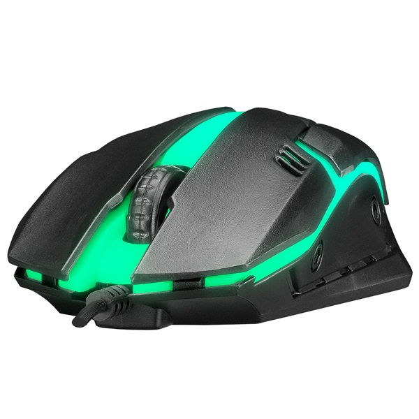 Everest SM-G62 1000 DPI  3 gomb  1,35m kábel  optikai RGB LED Gamer Egér  Fekete