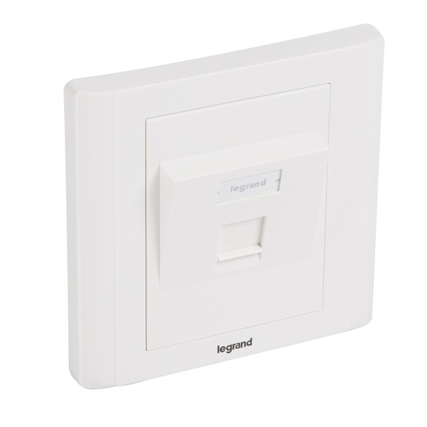 Legrand 632796 Linkeo 1xRJ45 keystone port fogadására süllyesztett szerelvény Legrand 632796 Linkeo 1xRJ45 keystone port fogadására süllyesztett szerelvény