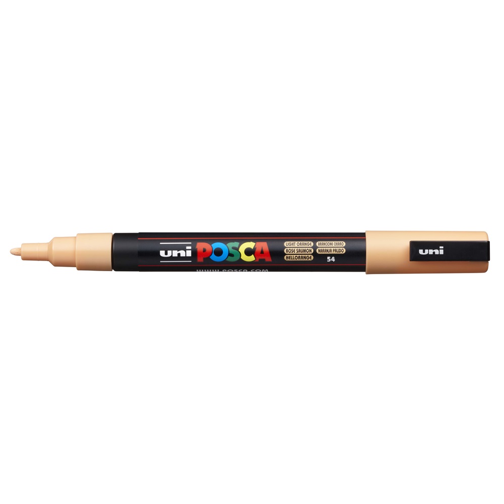 Uni Dekormarker 0,9-1,3mm,  Posca PC-3M világos narancs (2UPC3MVN)