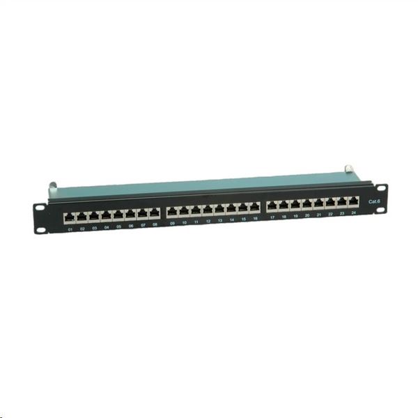 Value STP CAT6e 24port patch panel fekete (26.99.0353-5) Value STP CAT6e 24port patch panel fekete (26.99.0353-5)