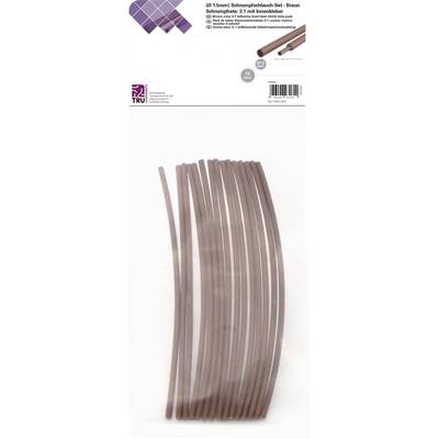 TRU COMPONENTS T1902CA021 Zsugorcső készlet Barna 1.50 mm Zsugorodási arány:3:1 15 db TRU COMPONENTS T1902CA021 Zsugorcső készlet Barna 1.50 mm Zsugorodási arány:3:1 15 db